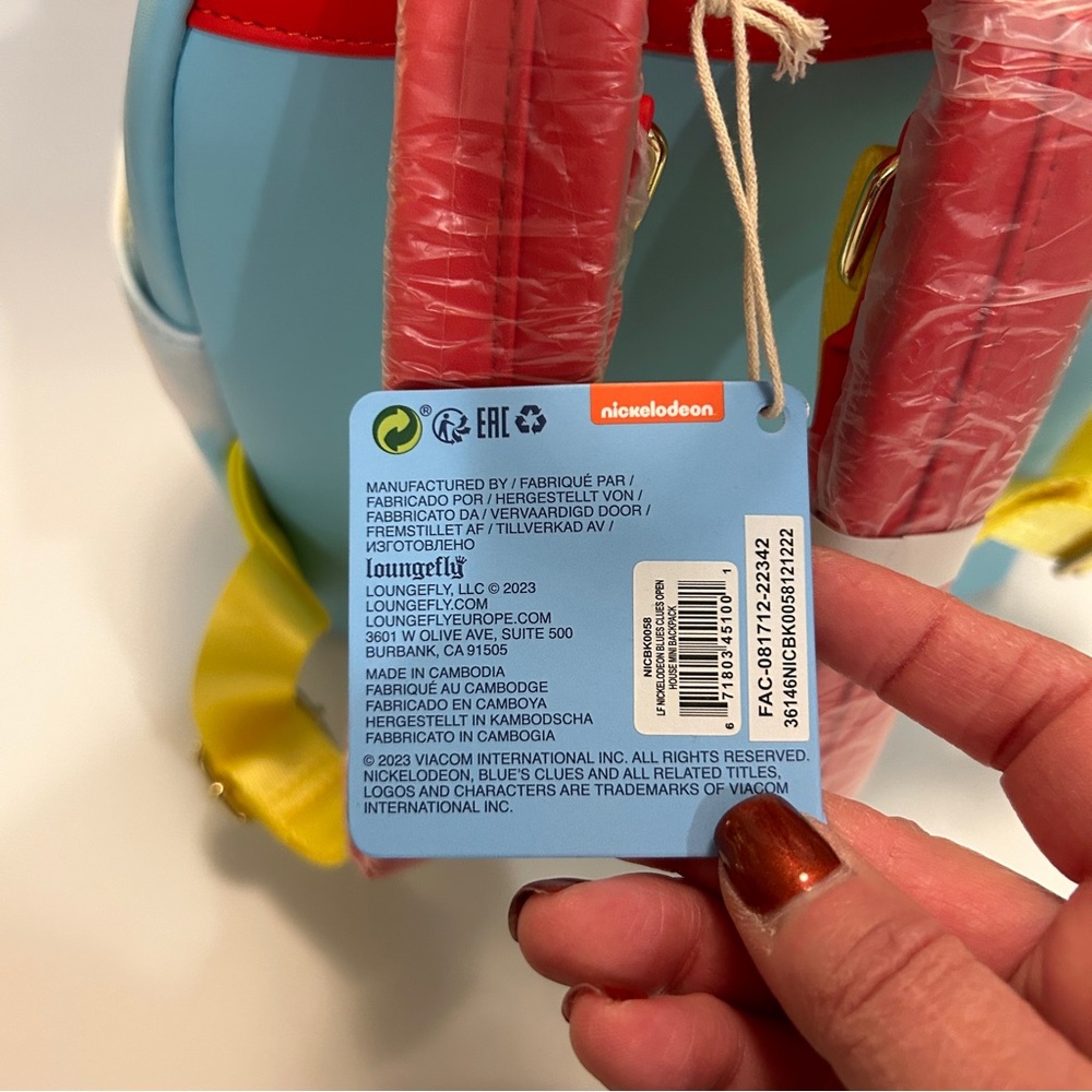NWT Loungefly x Nickelodeon Blue's Clues Open House Mini Backpack - Picture 8 of 9